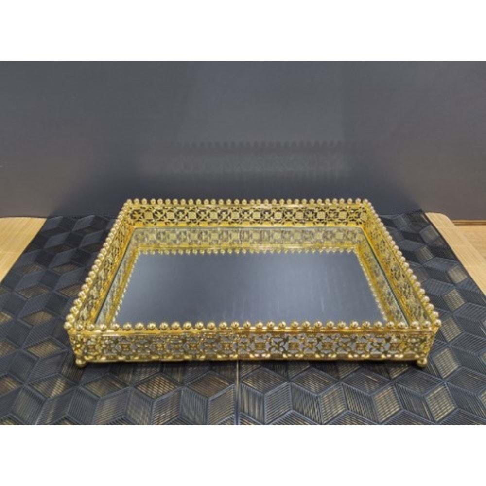 4888 -DEKOR SUNUMLUK DİKT GOLD 35*25 -GÖNÜL