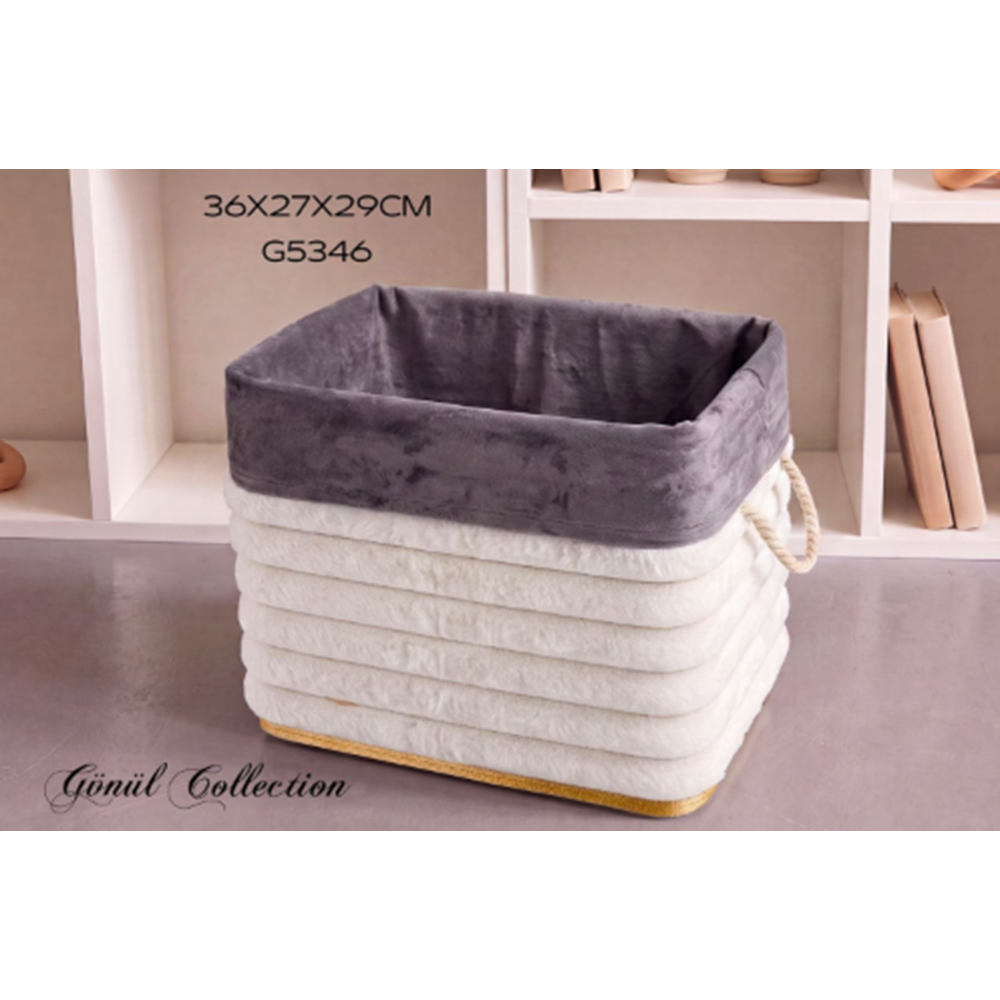 5346 -BAMBU ÇAMAŞIR SEPETİ 34*24*27 -GÖNÜL