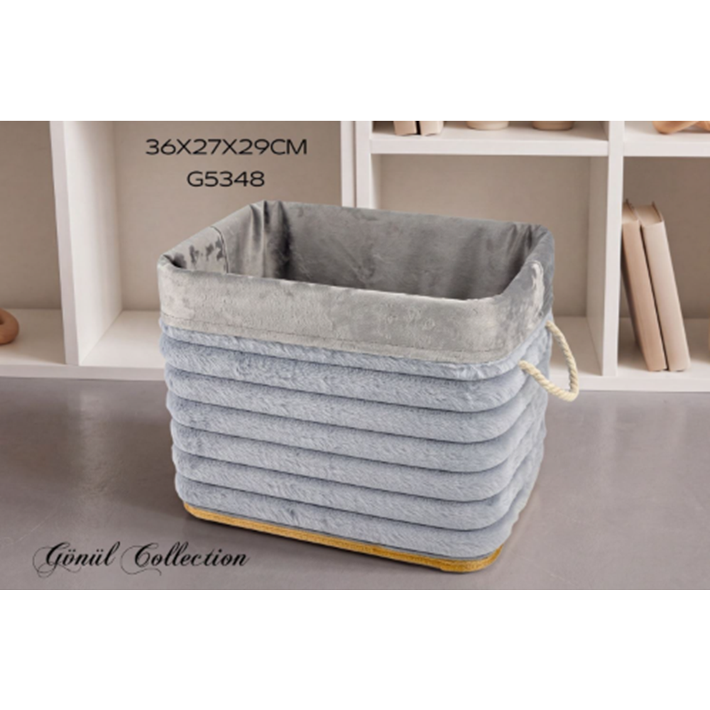 5348 -BAMBU ÇAMAŞIR SEPETİ 34*24*27 -GÖNÜL