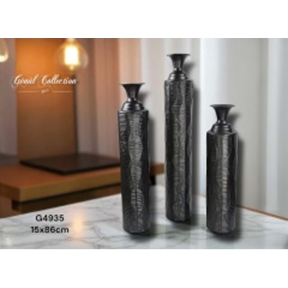 4935-DEKOR VAZO METAL BYK 86CM -GÖNÜL