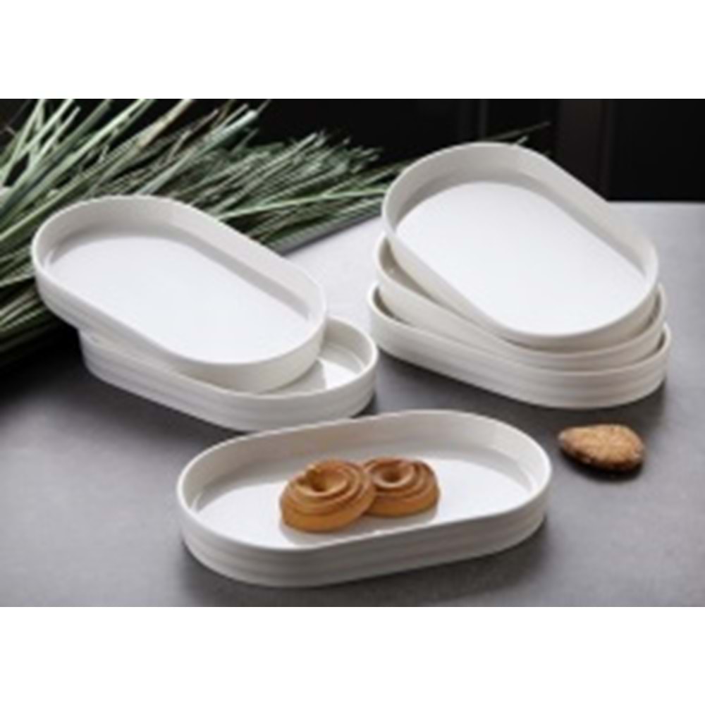 3492-PORS.OVAL KAYIK TABAK 6 LI 20CM -GÖNÜL