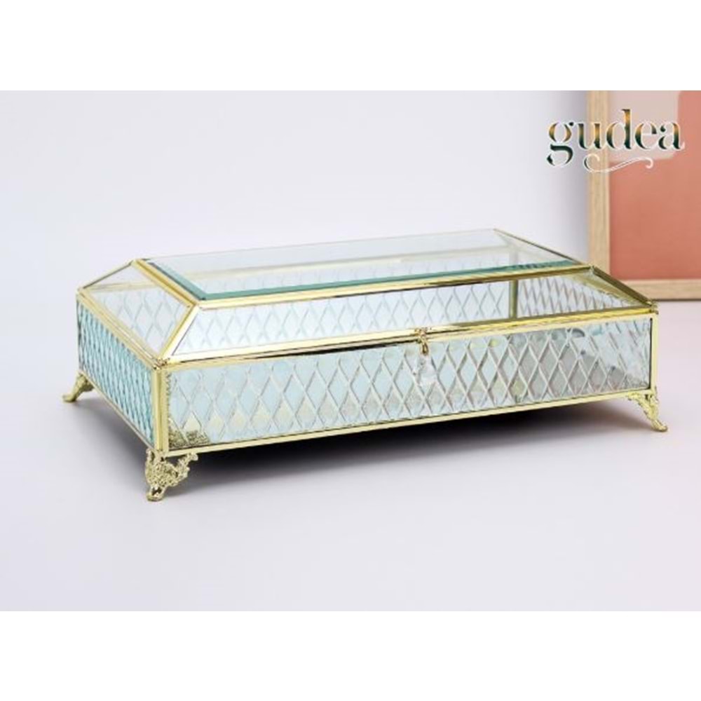 ERN.20.A -CAM ÇİKOLATALIK SANDIK GOLD -GÜVEN