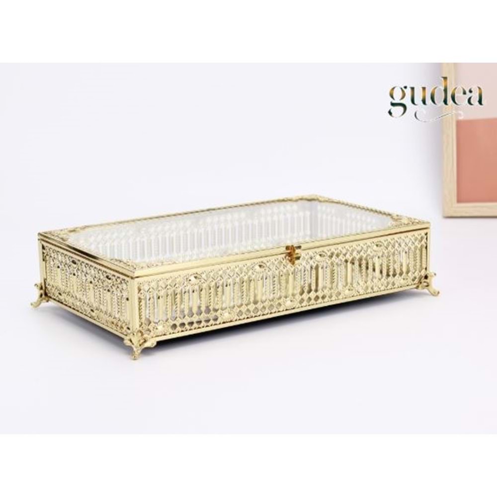 ERN.13.A -CAM ÇİKOLATALIK SANDIK GOLD -GÜVEN