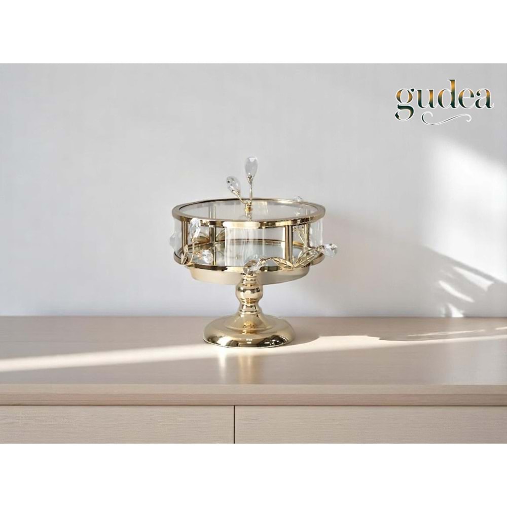 YMR.55.A -CAM ÇİKOLATALIK AYAKLI GOLD -GÜVEN