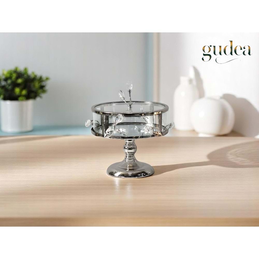 YMR.55.G -CAM ÇİKOLATALIK AYAKLI GMŞ. -GÜVEN