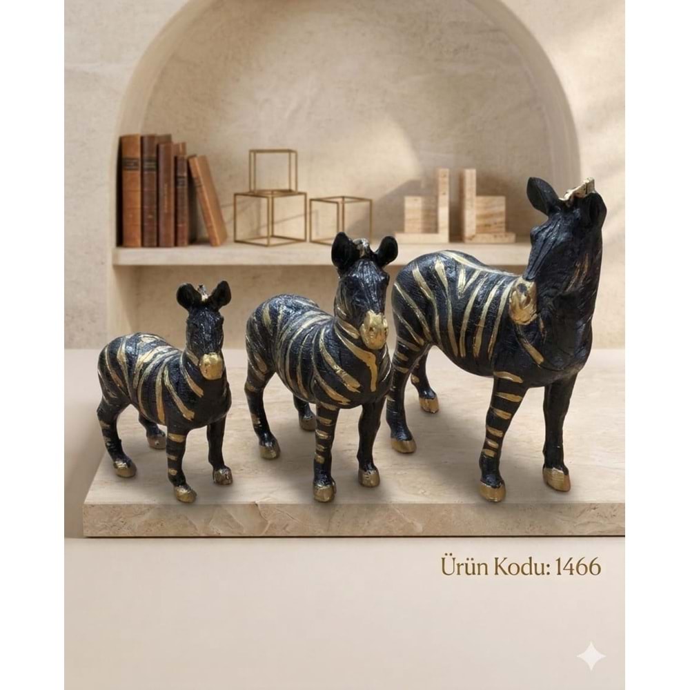 1466.SY -BİBLO 3LÜ ZEBRA AİLESİ SYH -İNCİ
