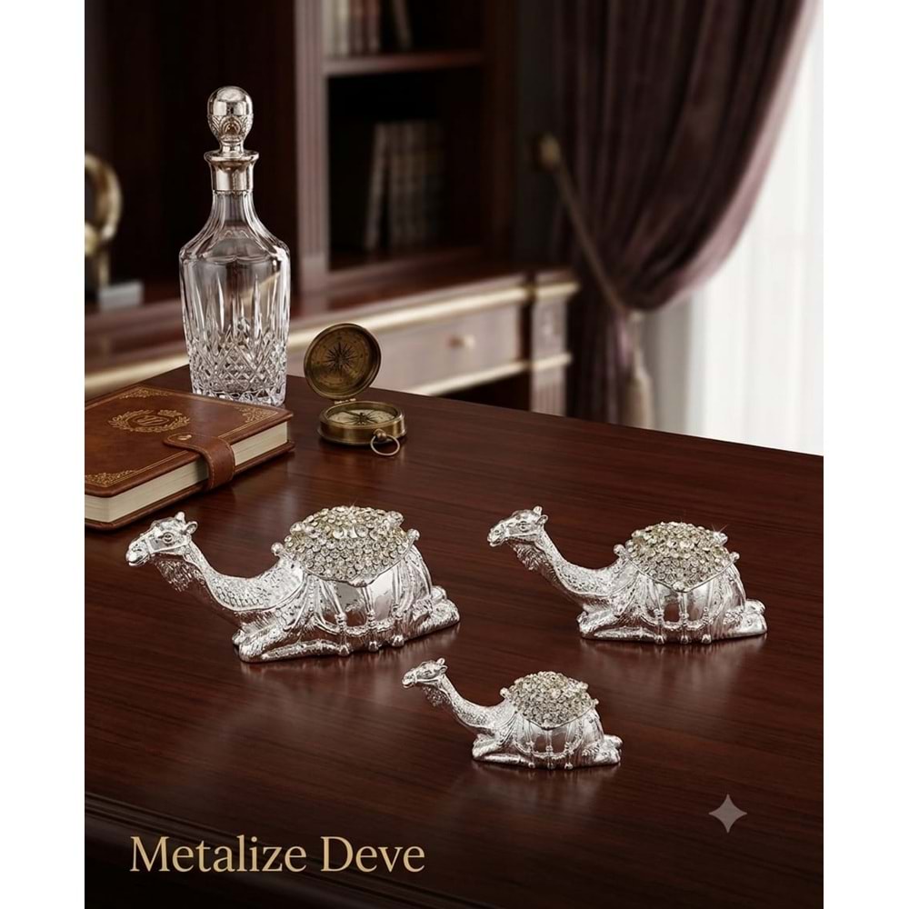 201-METALİZE DEVE 3 LÜ -İNCİ