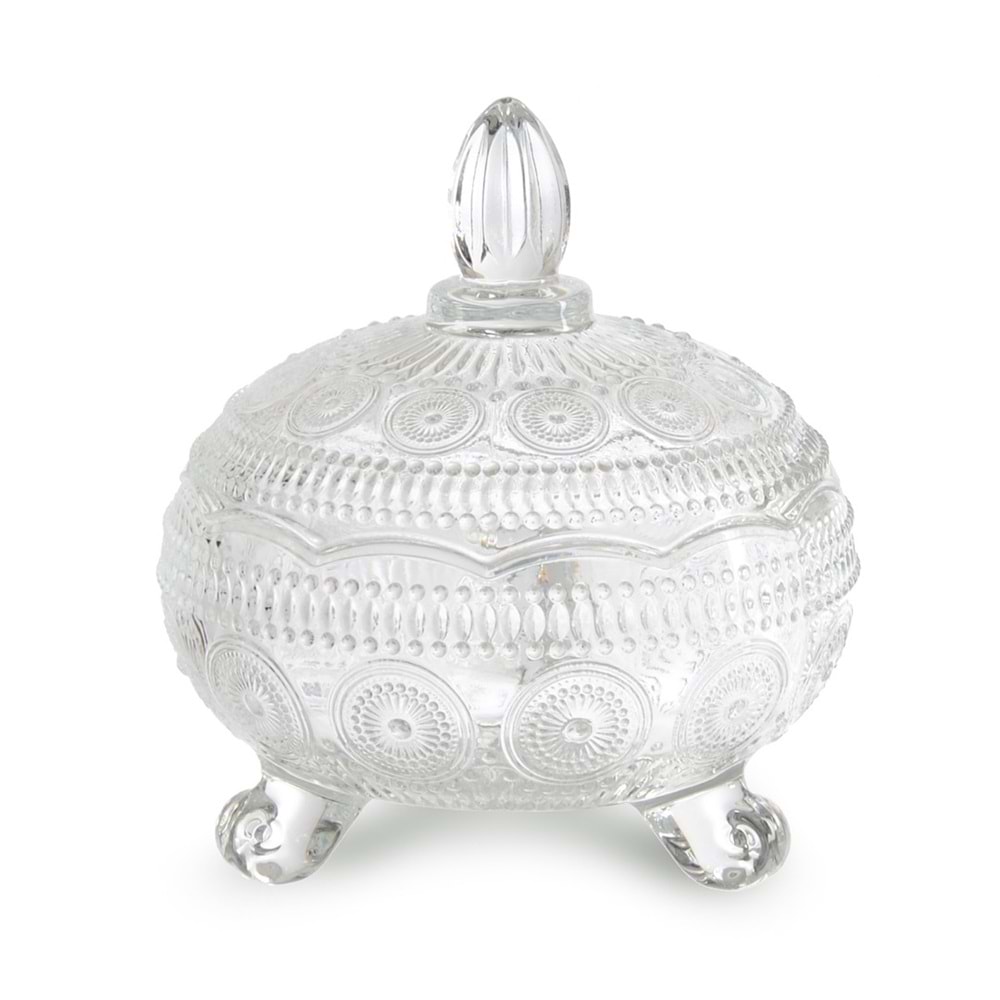 TG1074.B -CAM ŞEKERLİK 12CM -İPEK