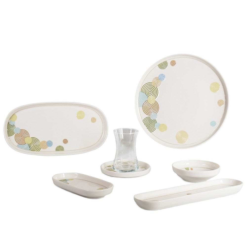 1360 -KAHVALTI TK.YUVR.DESENLİ HELEZON -İPEK