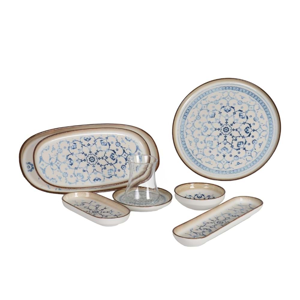 1371 -KAHVALTI TK.YUVR.DESENLİ EGZONA -İPEK