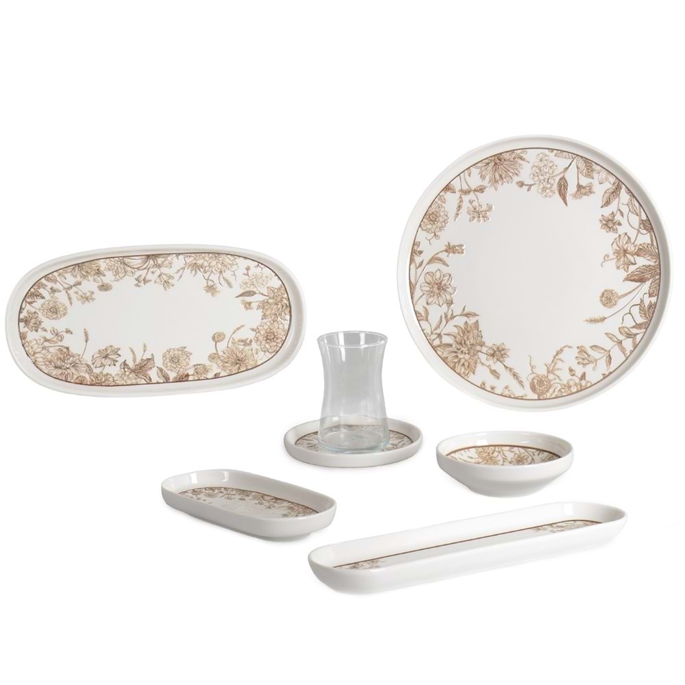 1395 -KAHVALTI TK.YUVR.DESENLİ VESTA -İPEK