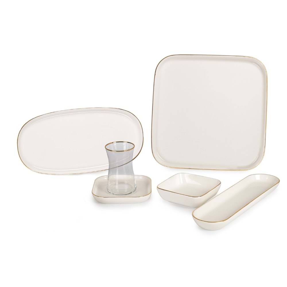 1050.AY -KAHVALTI TK.KARE YALDIZLI BERNARDO -İPEK