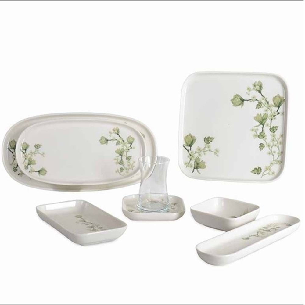 1024 -KAHVALTI TK.KARE DESENLİ FREESA -İPEK