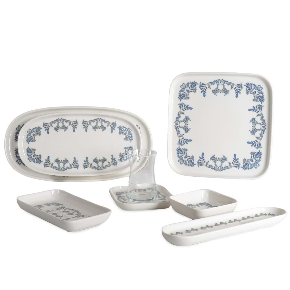 1025 -KAHVALTI TK.KARE DESENLİ DAFINA -İPEK