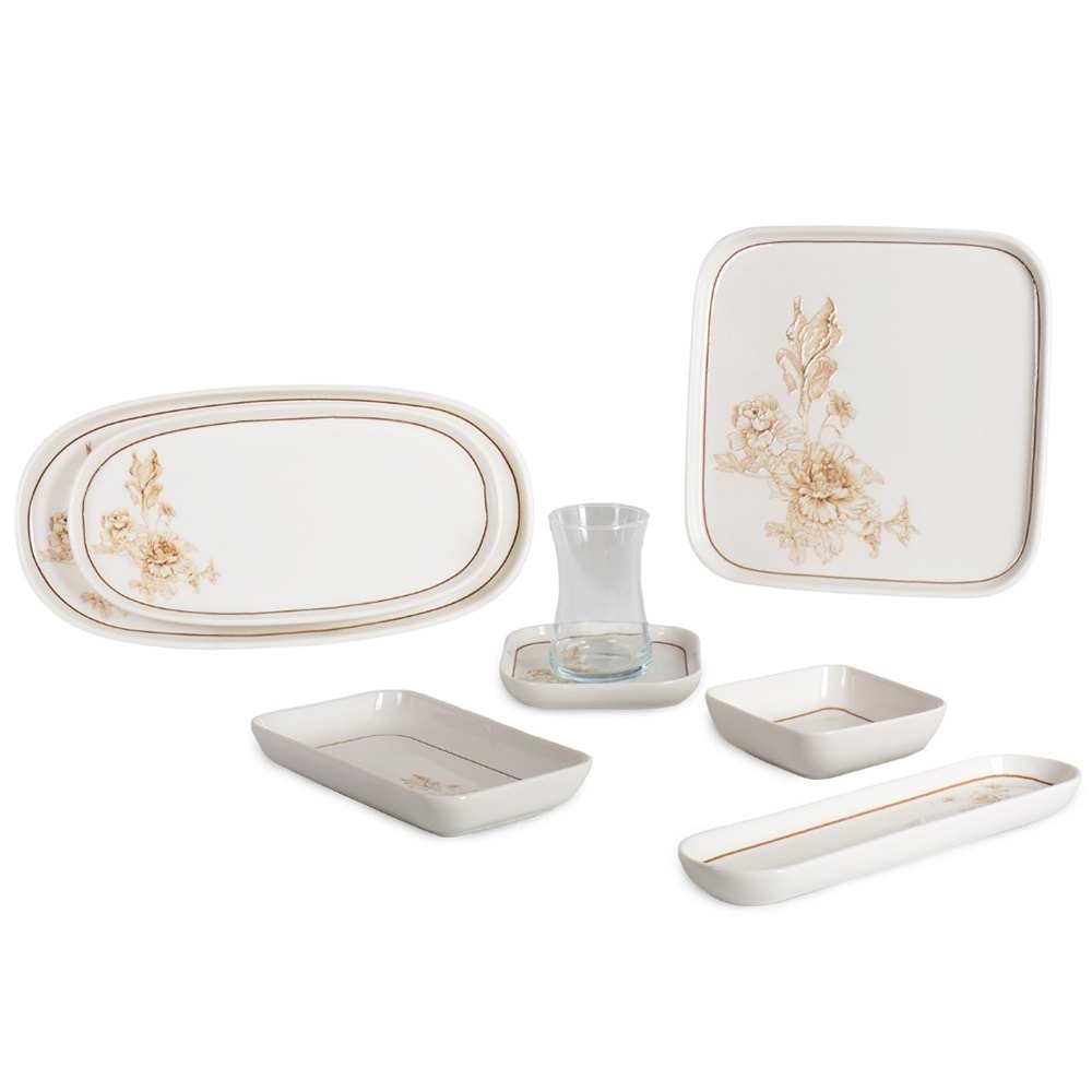 1031 -KAHVALTI TK.KARE DESENLİ ALMINA -İPEK