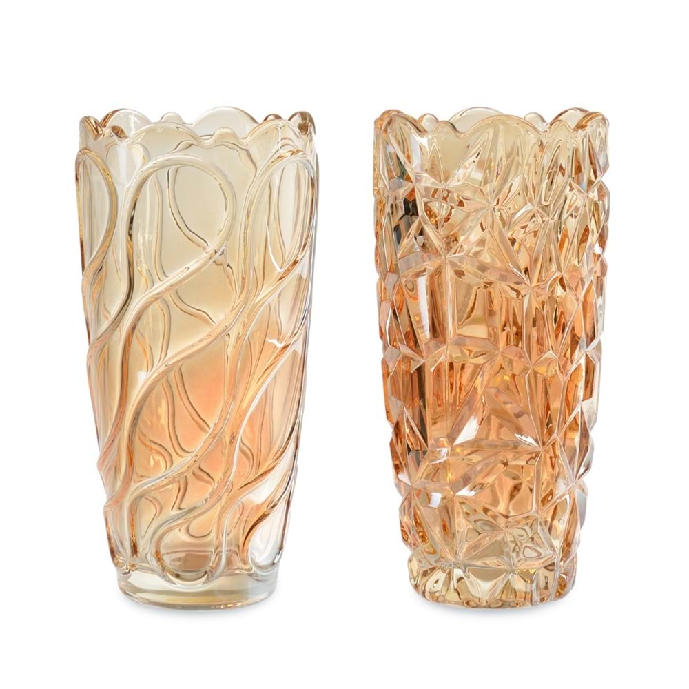 122.2HA -CAM VAZO KURDELE DESEN BAL -İPEK