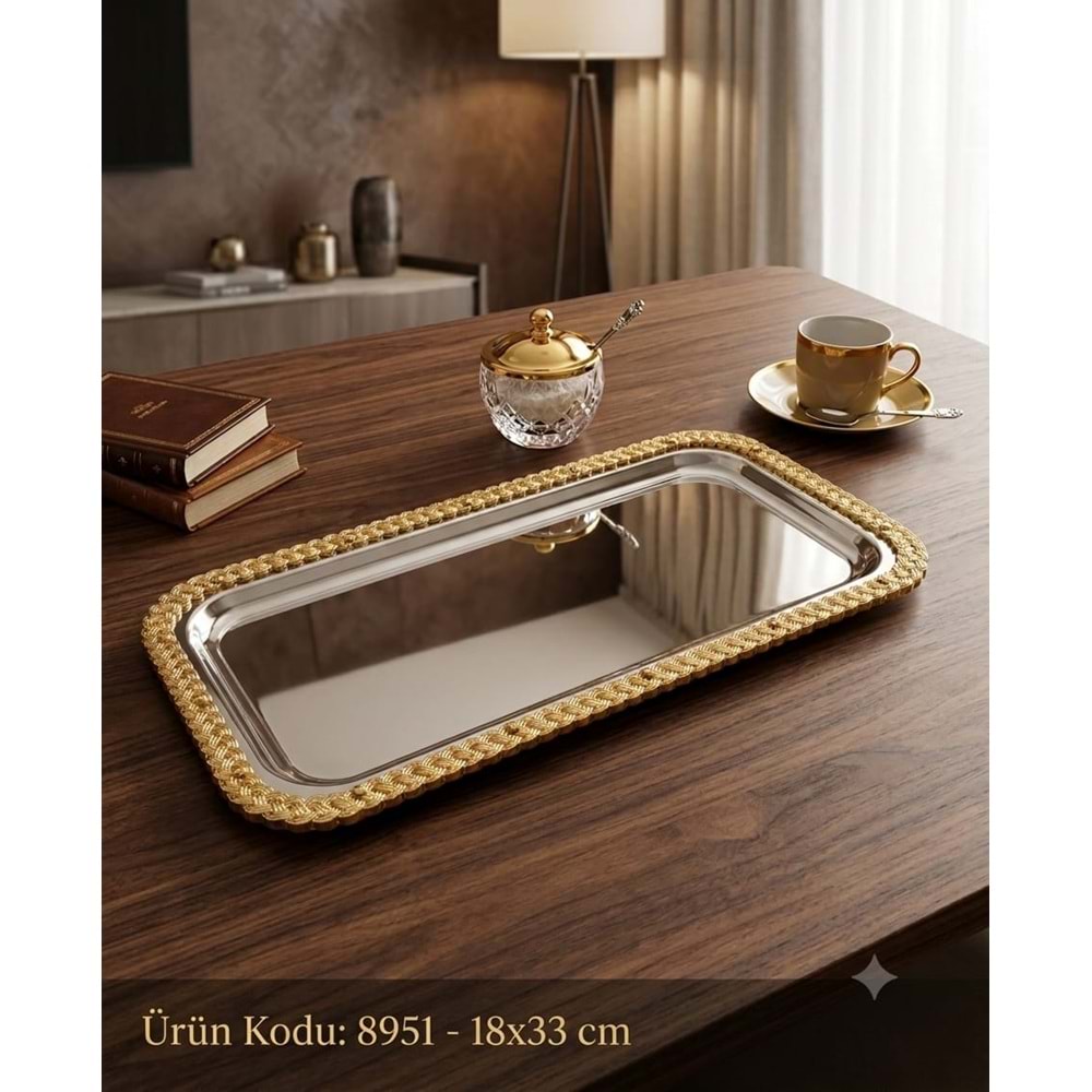 T8951 -SUNUM BATON GMŞ.(GOLD) HASIR -MANOR