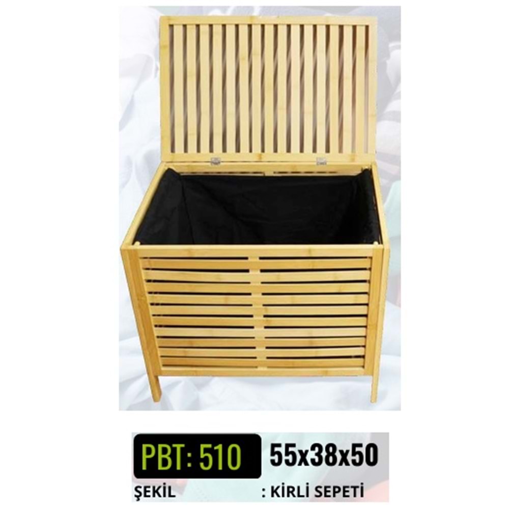 PBT.510-BAMBU ÇAMAŞIR SEPETİ -PABLİTO