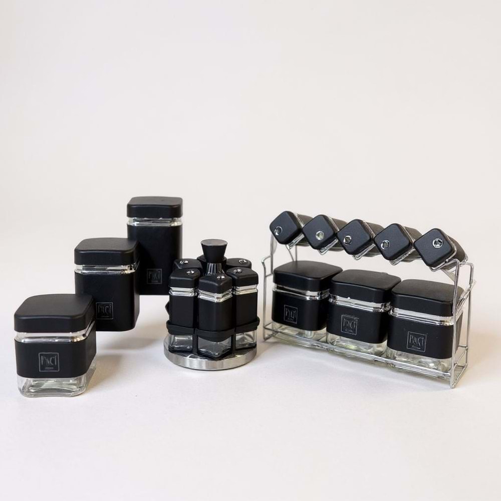 BAHARAT 17 PRÇ MTL/CAM KARE SİYAH.GM-PAÇİ