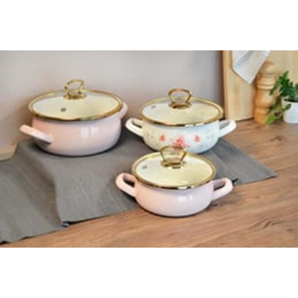 201315-EMAYE GÜVEÇ SET 3LÜ CLODIA -PAÇİ