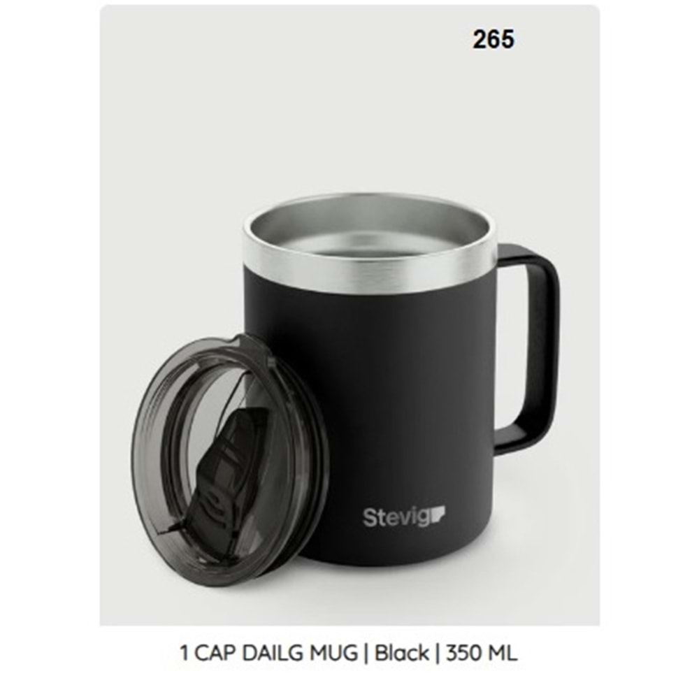 ST.265 -CAFE MUG TERMOS ÇLK 350 ML -STEVİG