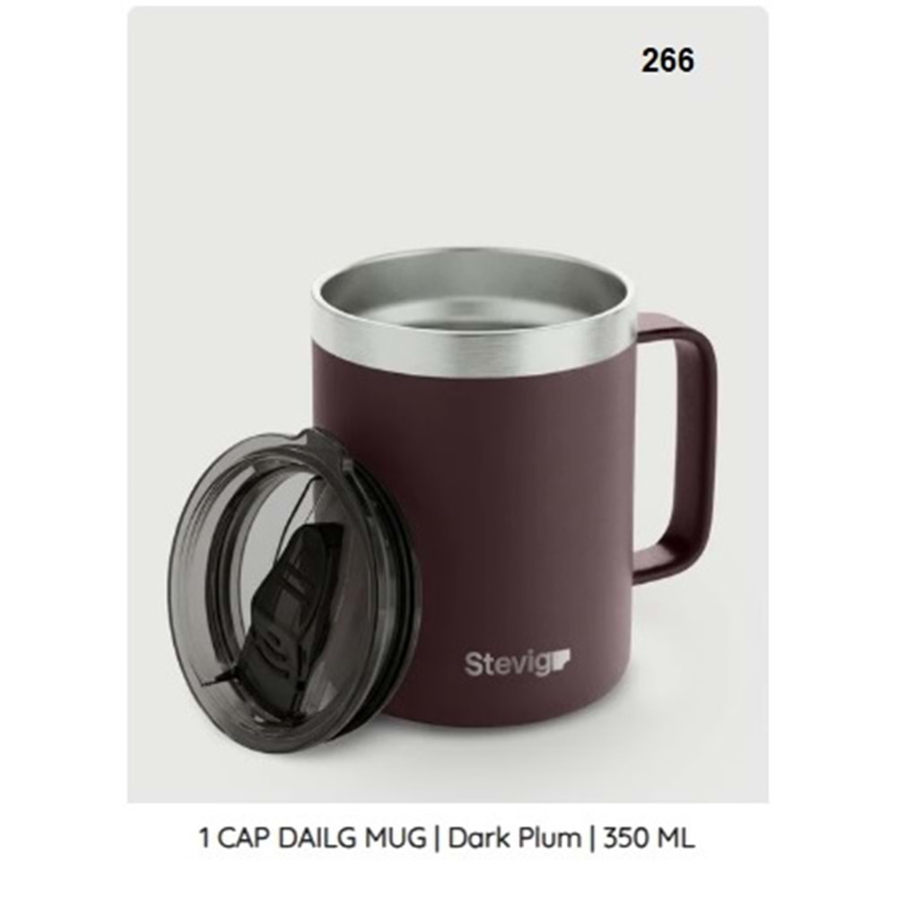 ST.266 -CAFE MUG TERMOS ÇLK 350 ML -STEVİG