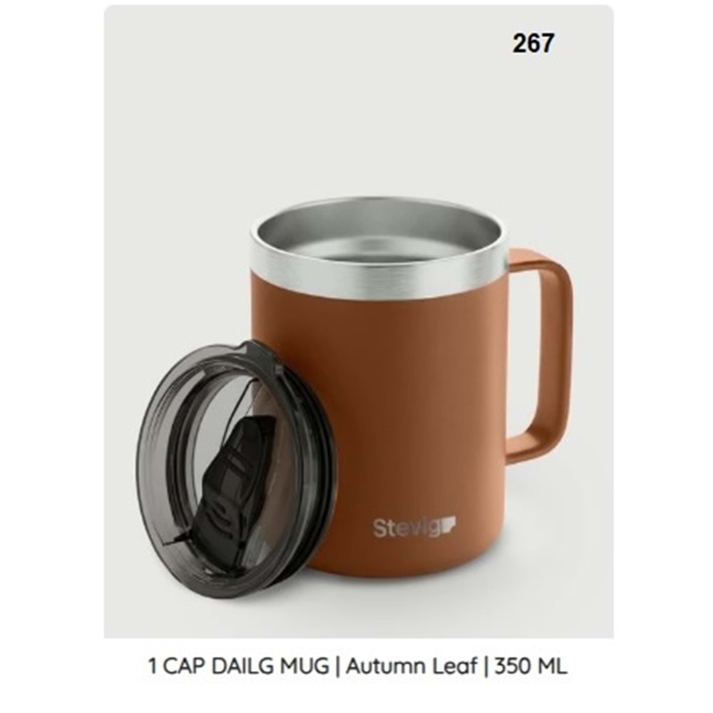 ST.267 -CAFE MUG TERMOS ÇLK 350 ML -STEVİG