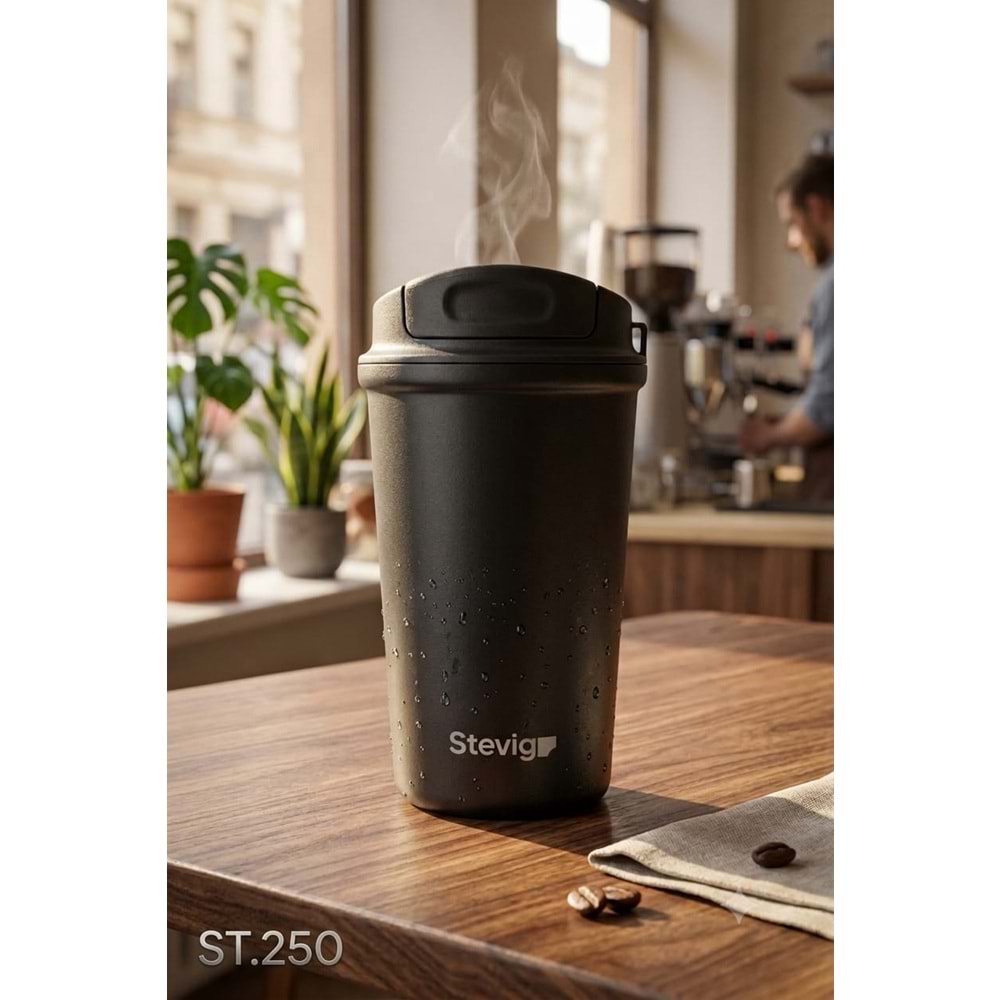 ST.250 -CAFE MUG TERMOS ÇLK 400 ML -STEVİG