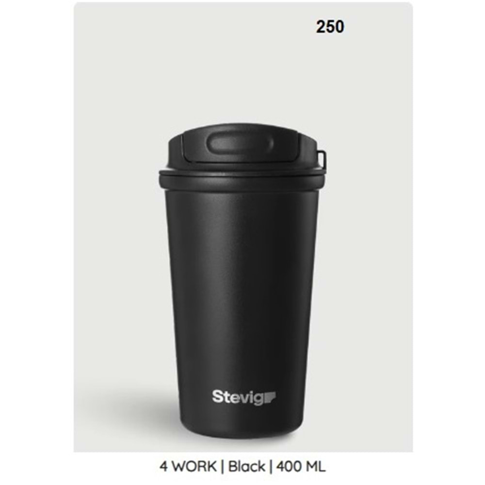 ST.250 -CAFE MUG TERMOS ÇLK 400 ML -STEVİG