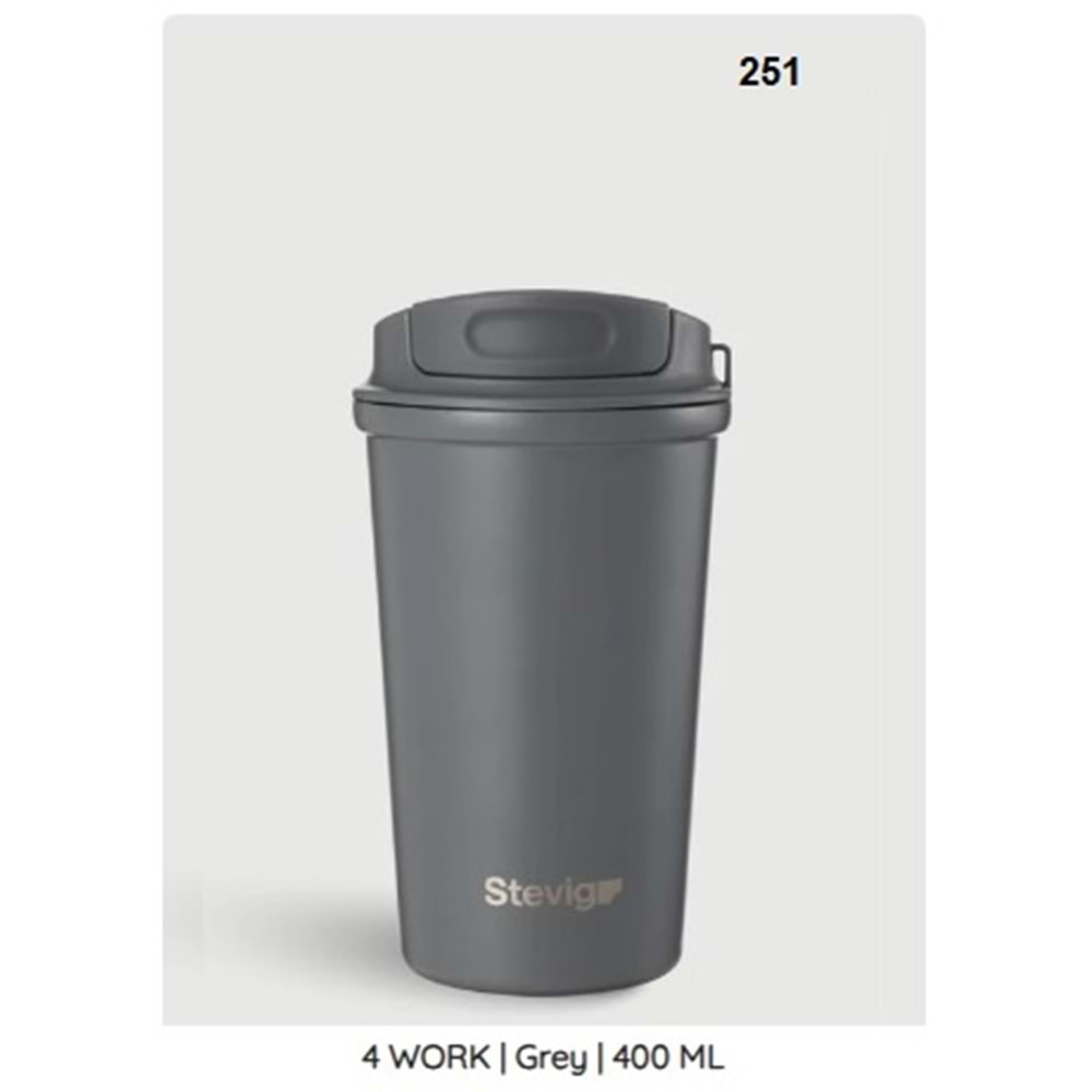 ST.251 -CAFE MUG TERMOS ÇLK 400 ML -STEVİG