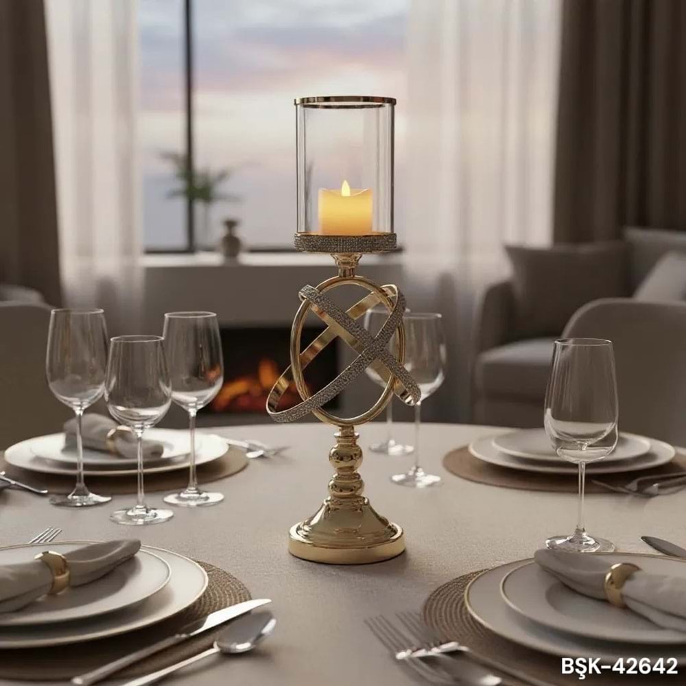 42642-DEKOR ŞAMDAN TAŞLI KORDONLU -LAVİN