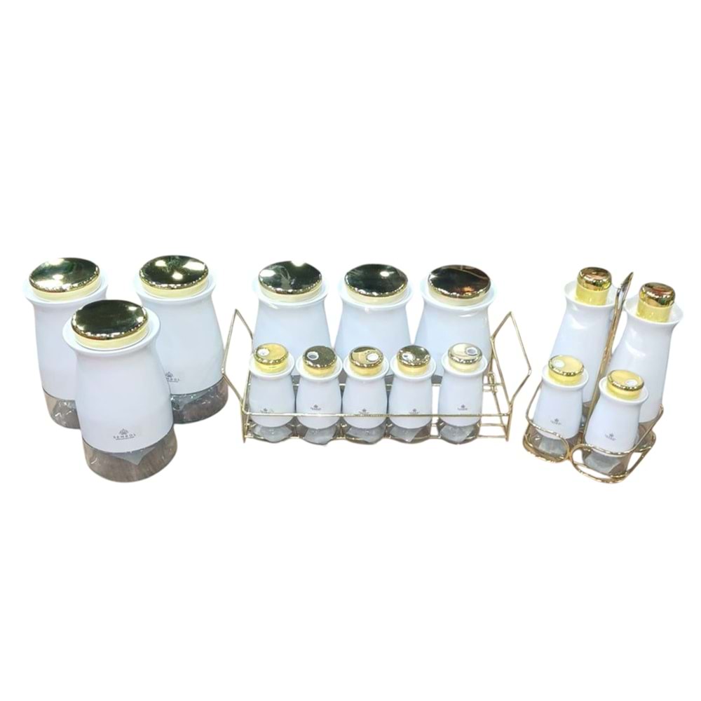 BAHARAT 15 PRÇ. BEYAZ MTL.-CAM -SEMBOL