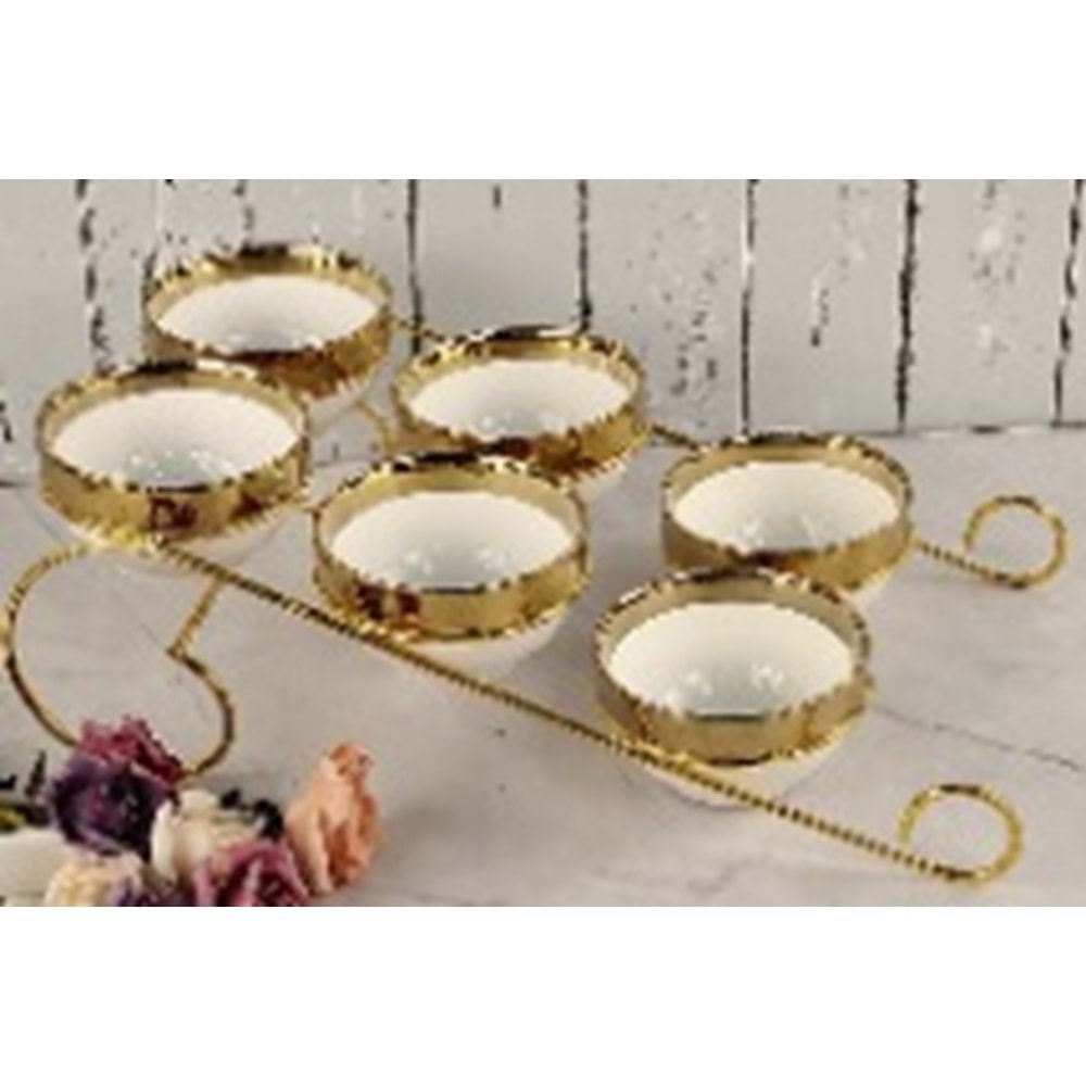 88014-PORSELEN ÇEREZLİK SETİ 6 LI -STİLL