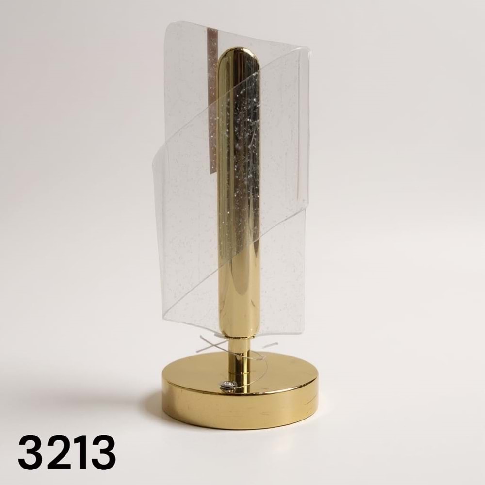 3213 -MASA LAMBASI ŞARZLI KRİSTAL CAM -SEVER