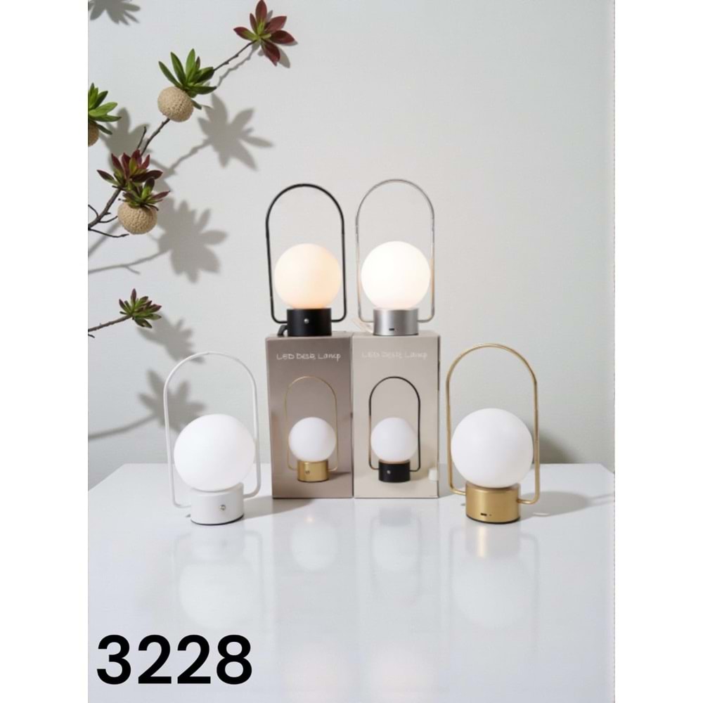 3228 -MASA LAMBASI KÜRE SAPLI -SEVER