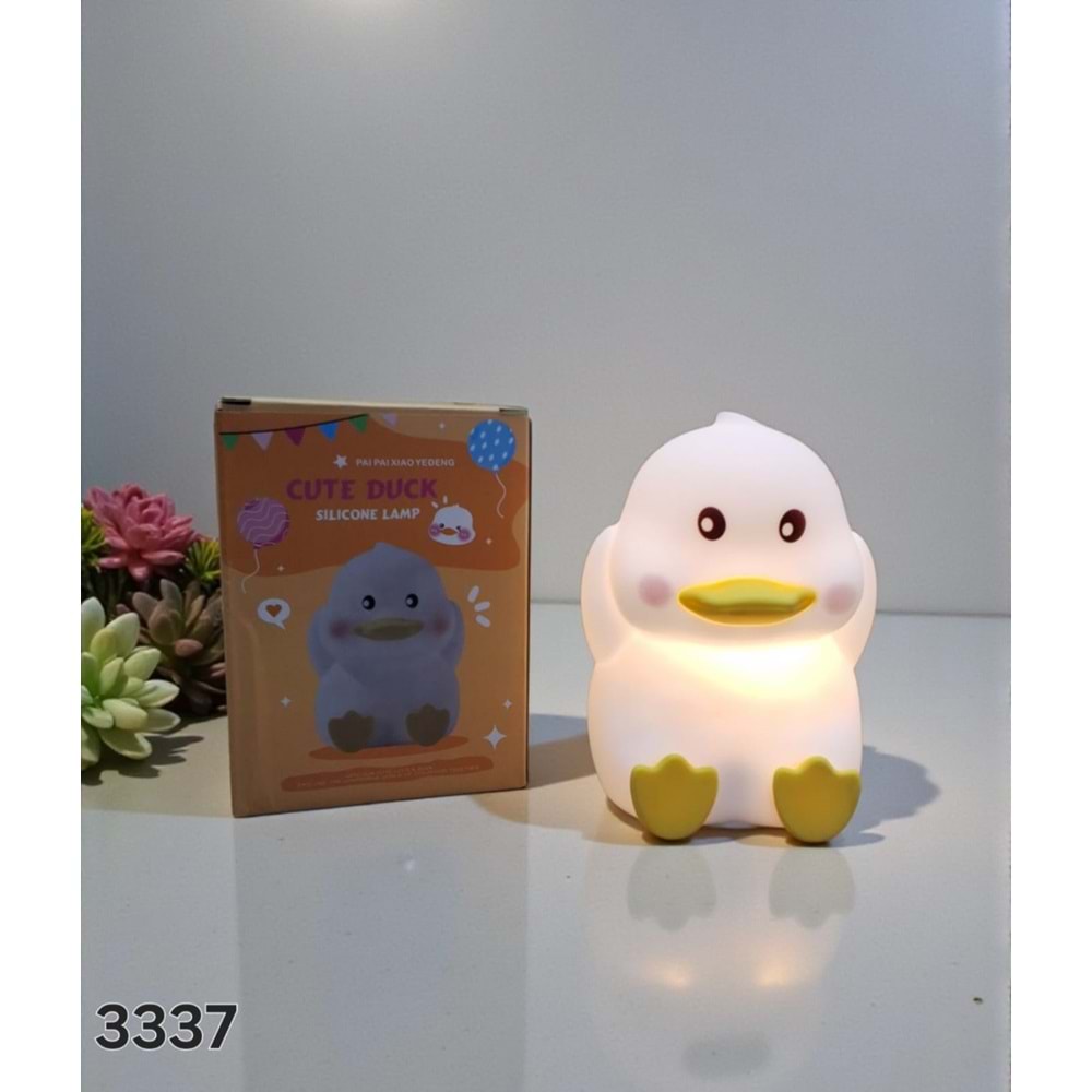 3337 -GECE LAMBASI ŞARZLI SİLİKON ÖRDEK -SEVER