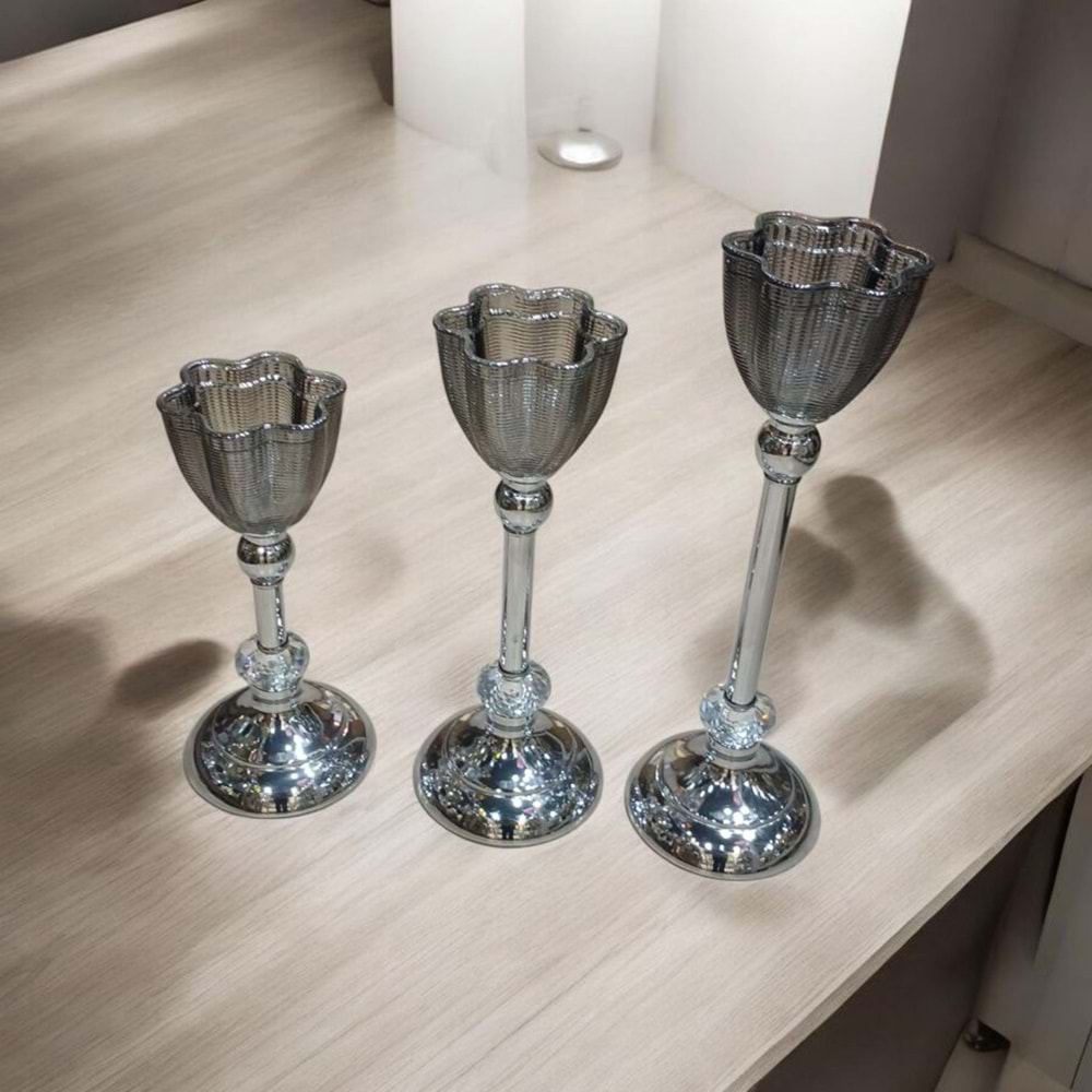 GÜL.GM -DEKOR 3 LÜ ŞAMDAN GMŞ. -TARİH