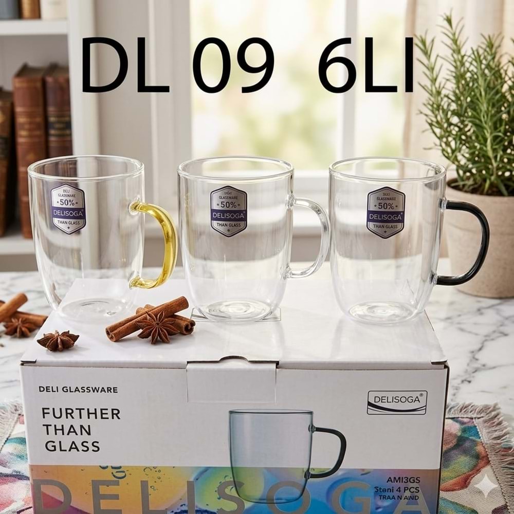 DL.09-CAM KUPA RENKLİ 6 LI -TUTKU