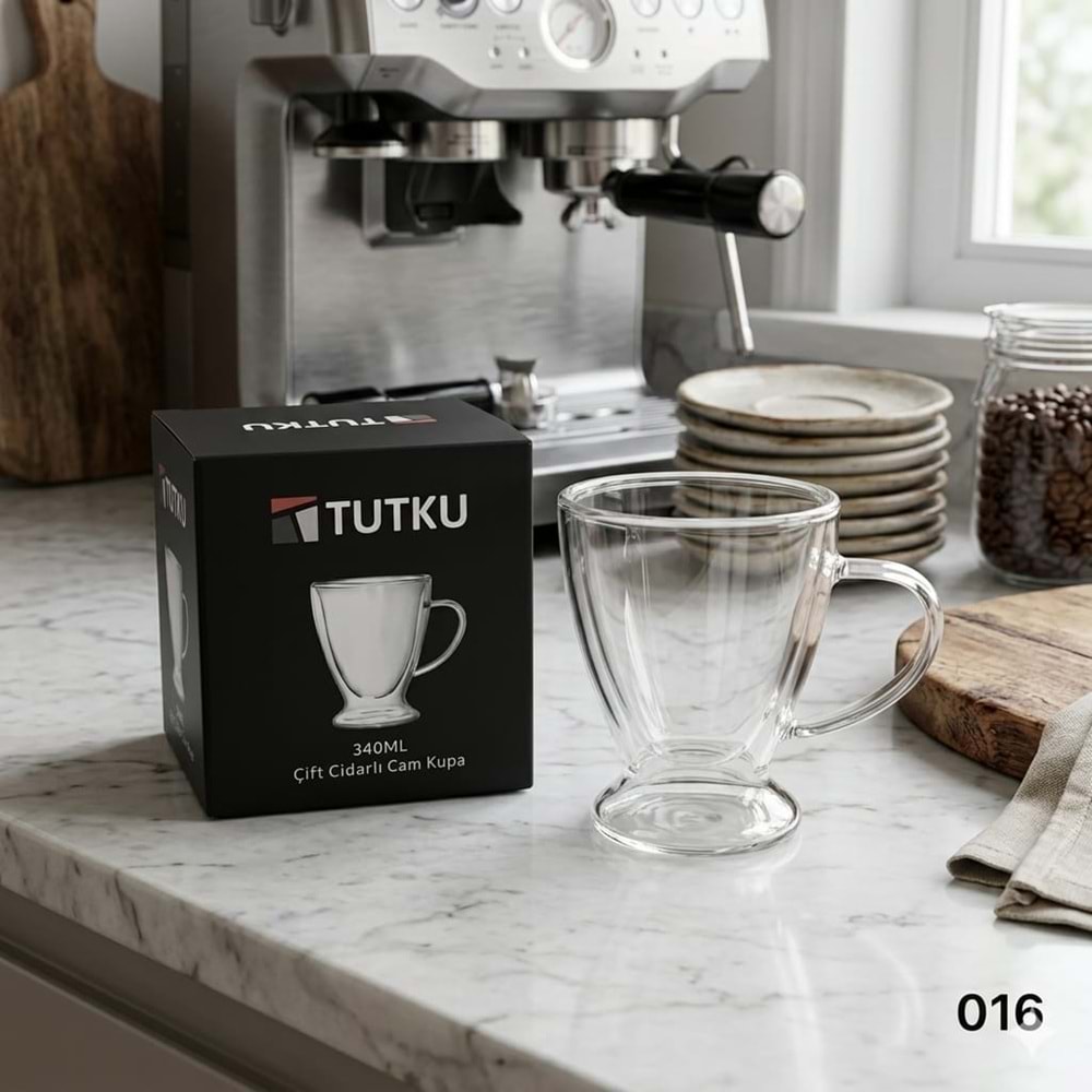 KT.016-CAM KUPA ÇİFT CİDARLI -TUTKU