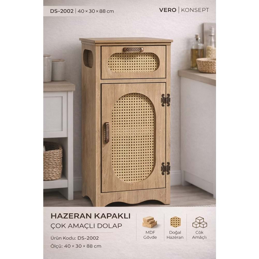 DS.2002-AHŞAP DOLAP SEBZELİK MEŞE -VERO