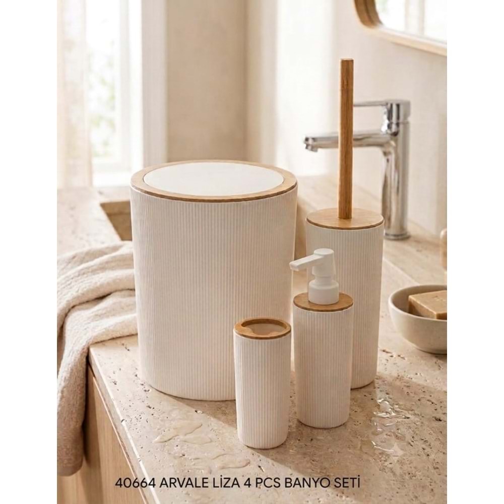 40664 -BANYO SETİ 4LÜ ARVALE LİZA BYZ -YAKUT