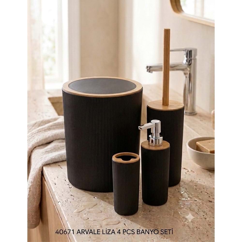 40671 -BANYO SETİ 4LÜ ARVALE LİZA SYH -YAKUT