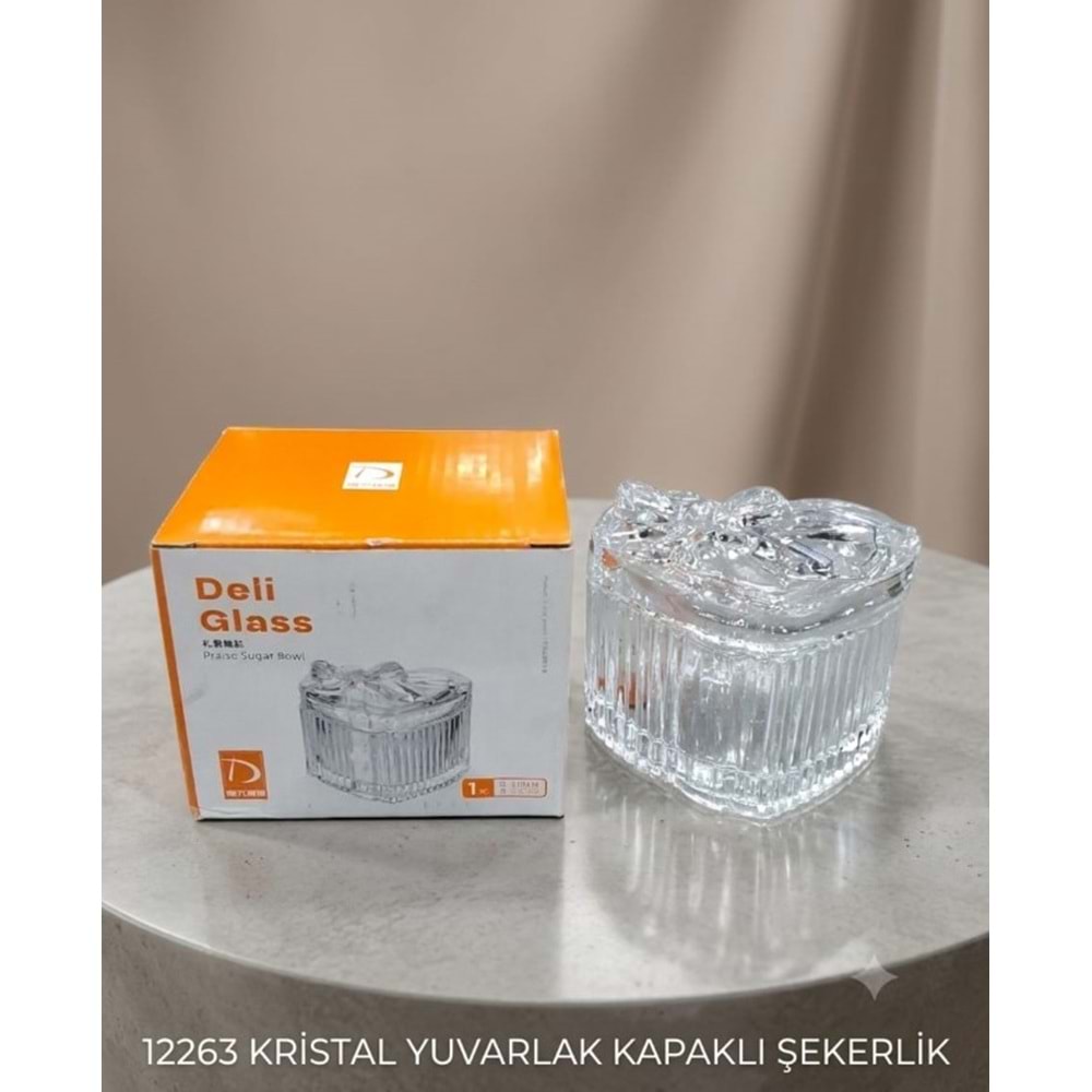 12263 -KRİSTAL ŞEKERLİK KALPLİ -YAKUT
