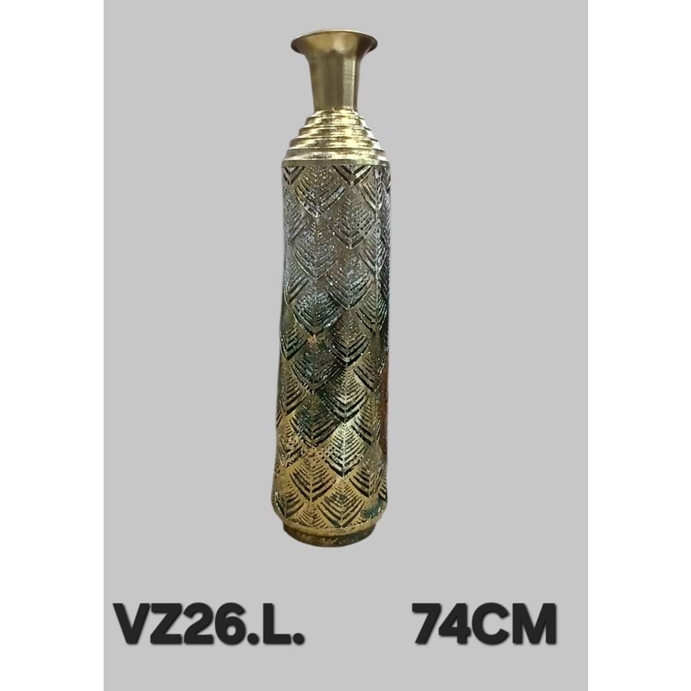 VZ026L -DEKOR VAZO BYK. DELİKLİ GOLD -ZEYVE