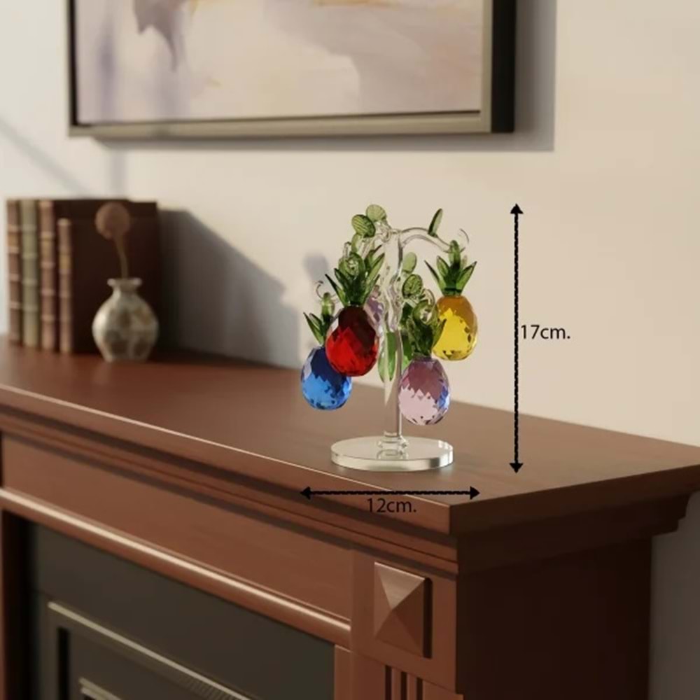 KR002 -KRİSTAL ANANAS AĞACI KARIŞIK -ZEYVE