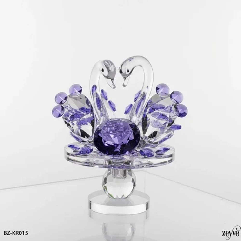 KR015 -KRİSTAL KUĞU DÖNER STANDLI -ZEYVE