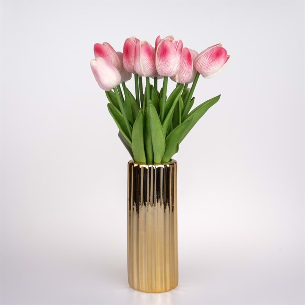 TY.030.AL -SERAM VAZO 18CM GOLD -ZEYVE