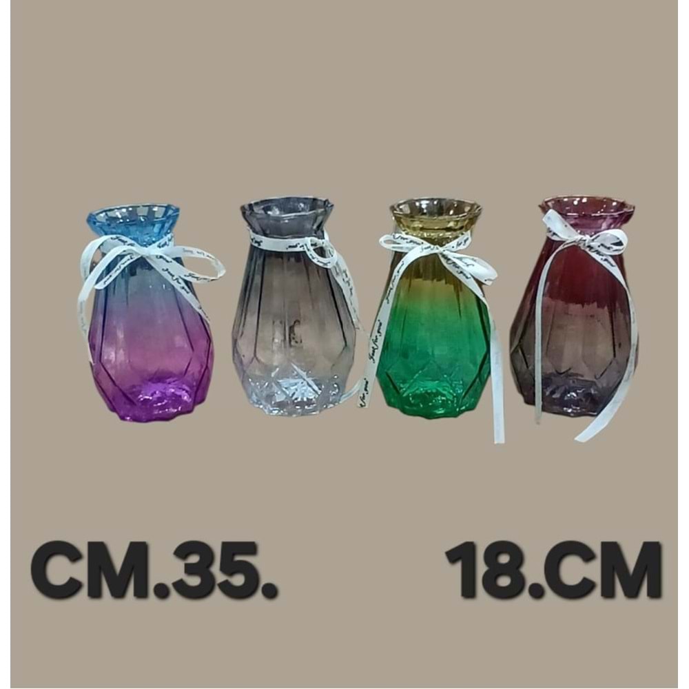 CM035 -CAM VAZO RENKLİ KÇK -ZEYVE