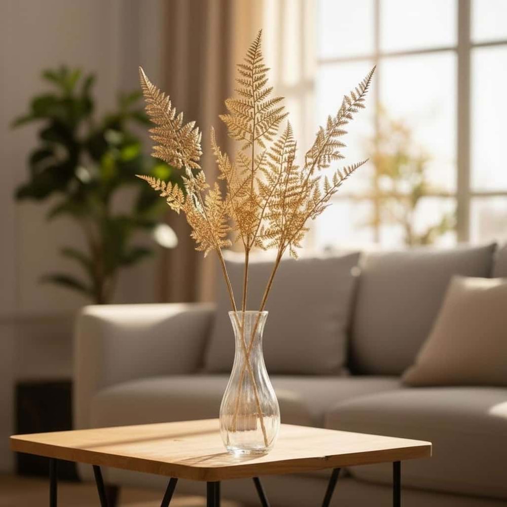 CC146 -YAPAY ÇİÇEK ALTIN 75CM. -ZEYVE