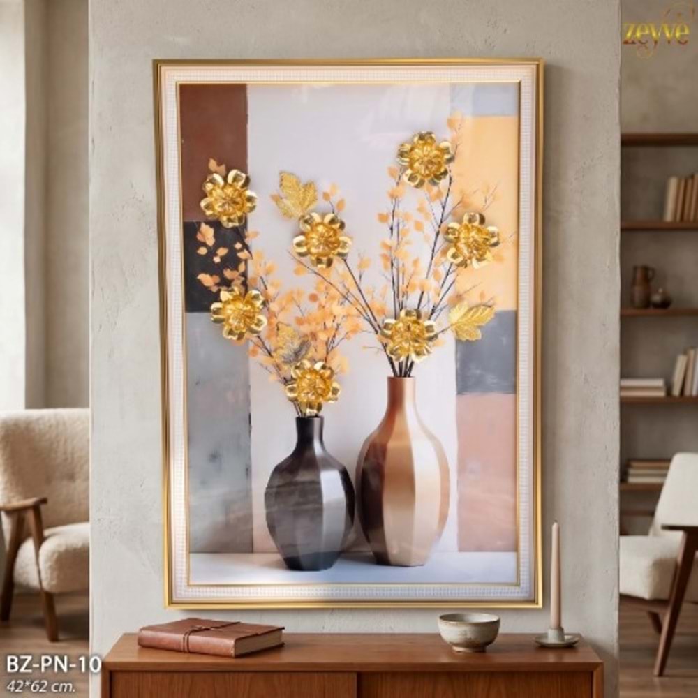 BZ.PN.10 - TABLO BONCUKLU 42*62 3D DİKTD -ZEYVE